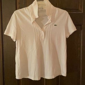 White Lacoste Polo